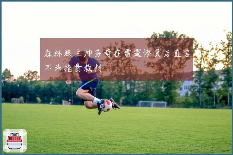 森林狼主帅芬奇在雷霆惨负后直言不讳指责裁判