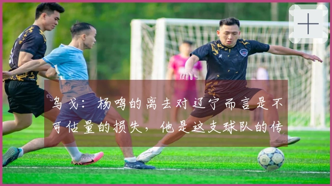 乌戈：杨鸣的离去对辽宁而言是不可估量的损失，他是这支球队的传奇人物